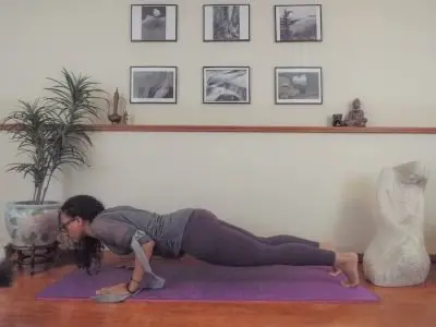 yoga strap chaturanga